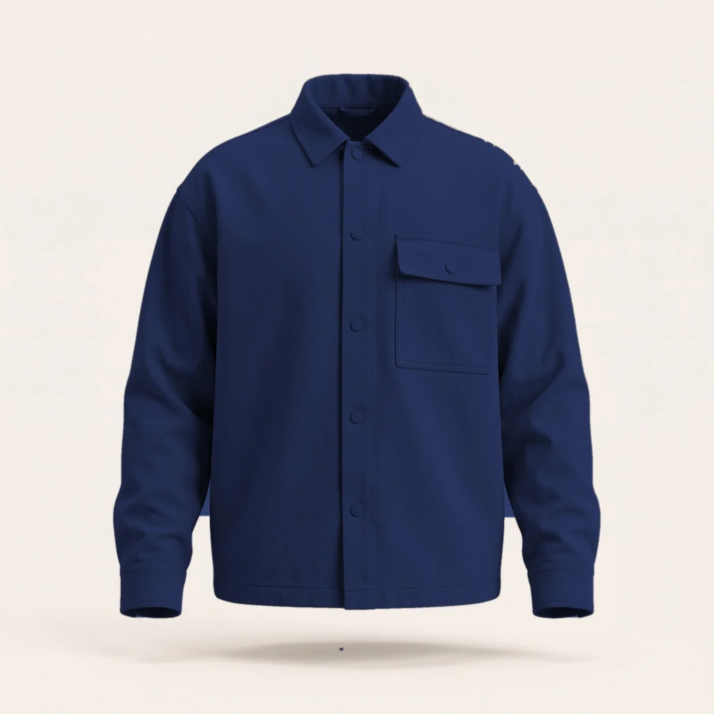 Navy oversize overshirt